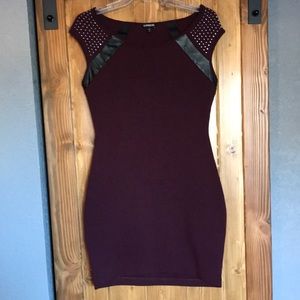 Maroon Bodycon Dress